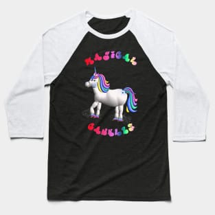 Fat Unicorn - Magical Cankles Baseball T-Shirt